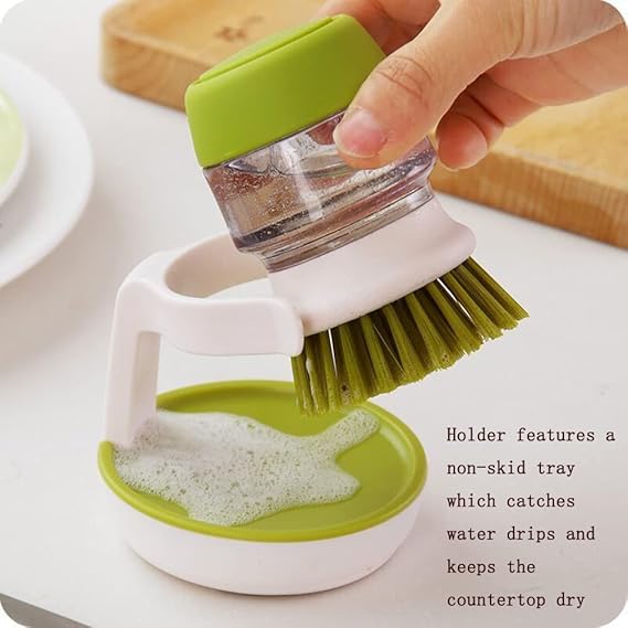 Automatic Liquid Adding Cleaning Brush Multifunctional Kitchen Pot Washing Brush